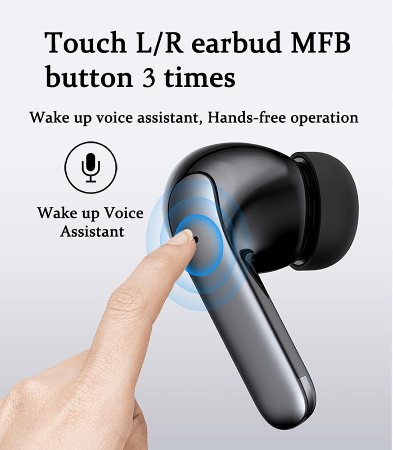 Bluetooth 5.3 Waterproof Wireless Earphones with LED Display Charging Case