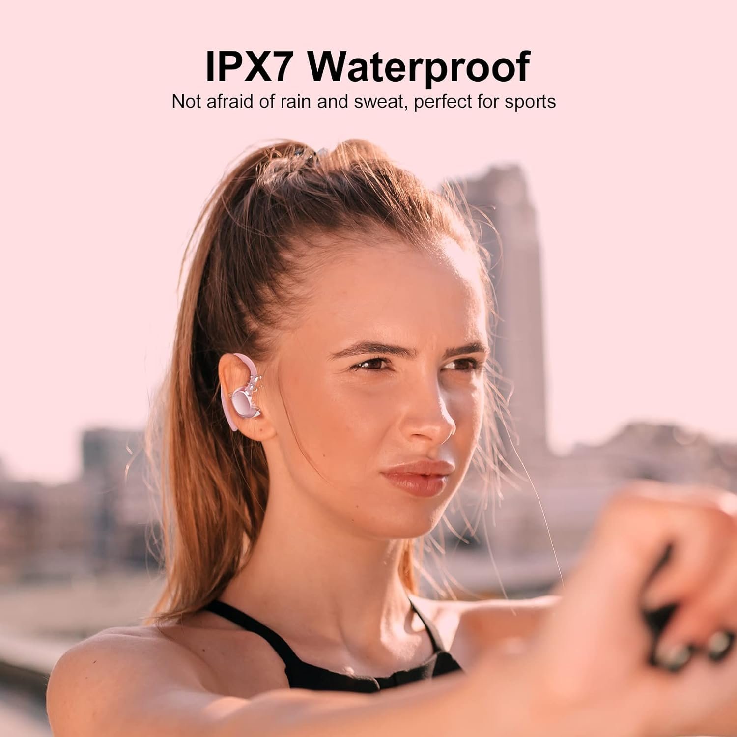 HiFi Stereo Bluetooth 5.3 In-ear Running Headphones with Earhook