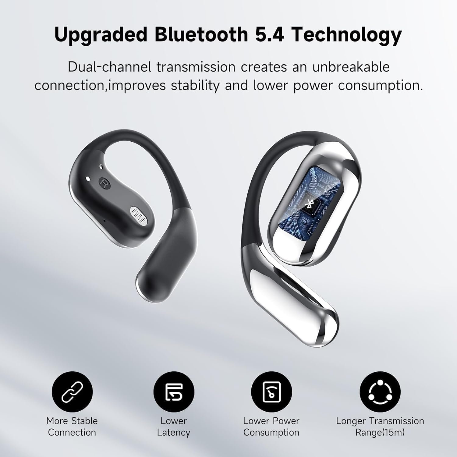 Waterproof design open bluetooth 5.4 earphones