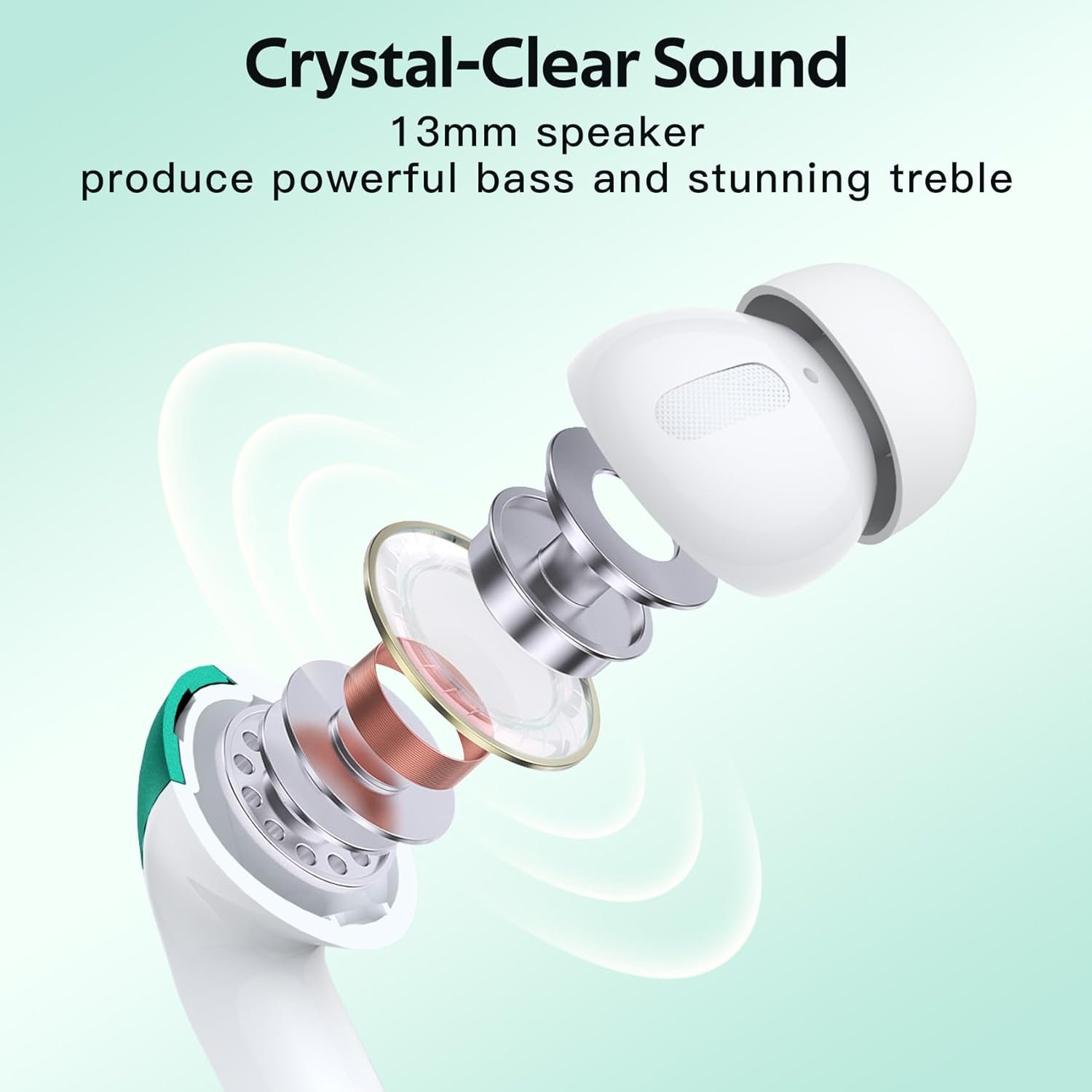 IPX5 Waterproof In-ear Wireless Bluetooth Headphones