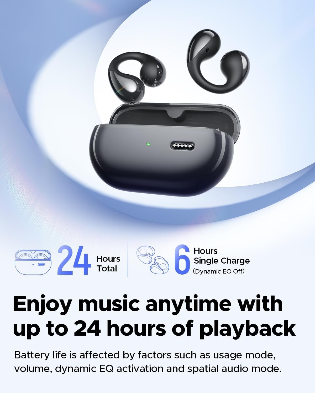 Bluetooth 5.4 Open Ear Clip Wireless Headphones