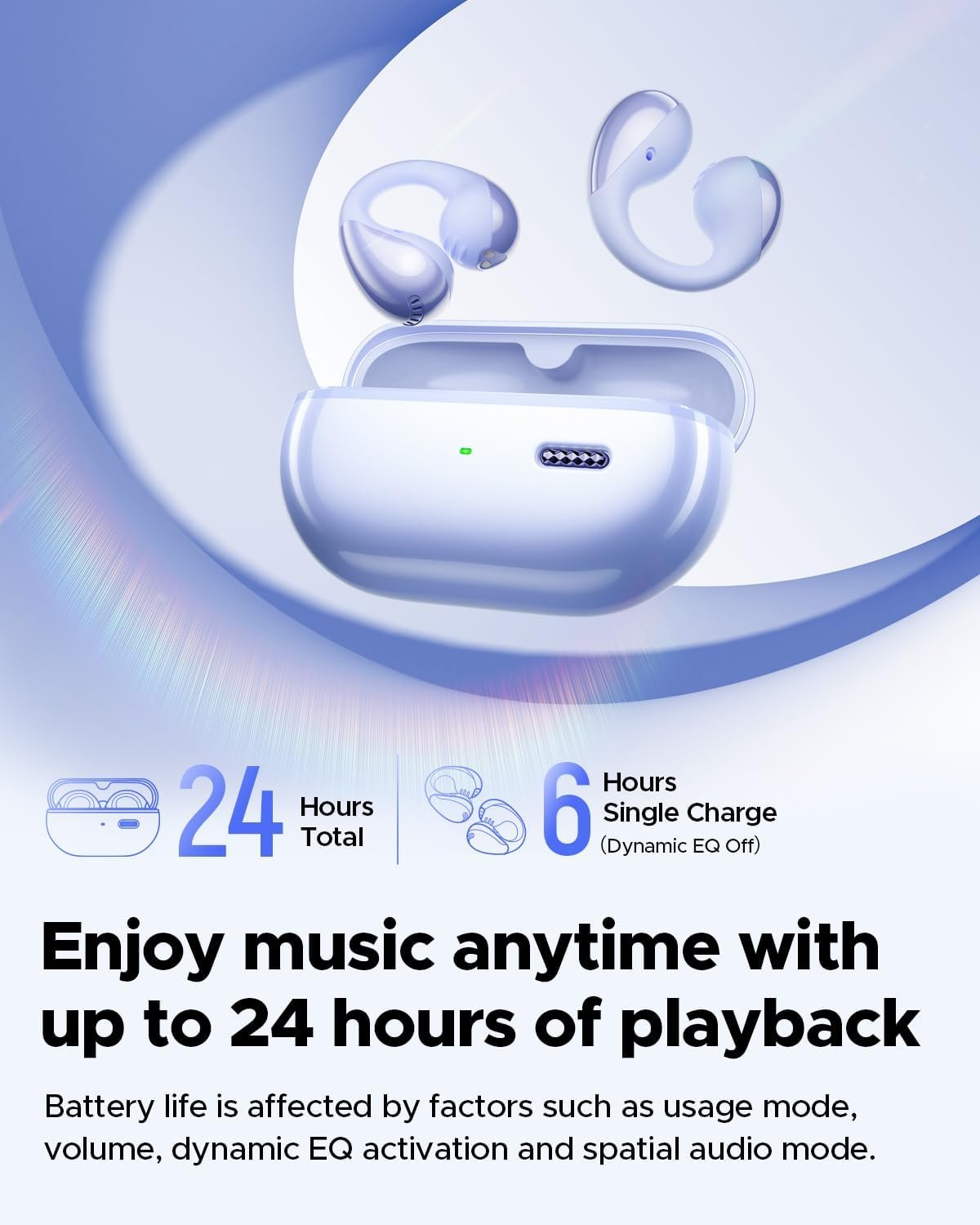 Bluetooth 5.4 Open Ear Clip Wireless Headphones