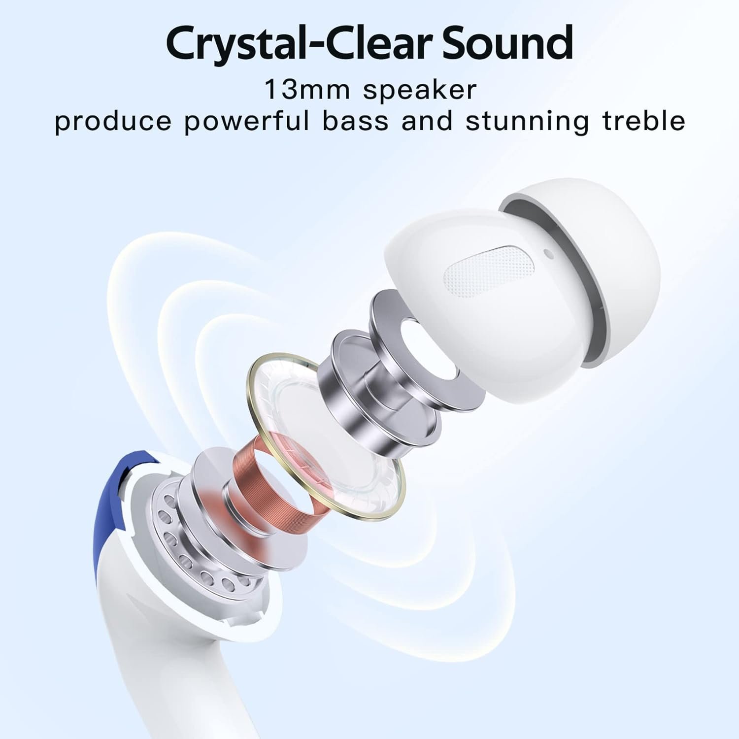 IPX5 Waterproof In-ear Wireless Bluetooth Headphones