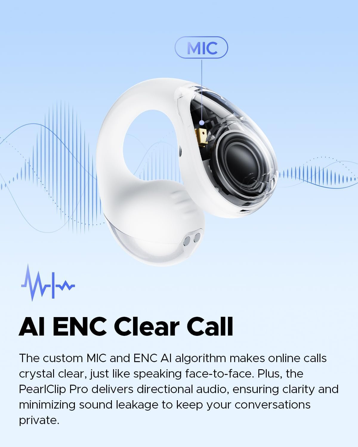 Bluetooth 5.4 Open Ear Clip Wireless Headphones