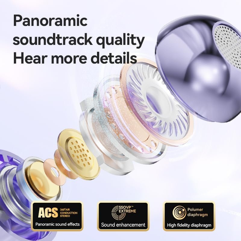 Wireless Bluetooth 5.4 Lightweight Open Earphones