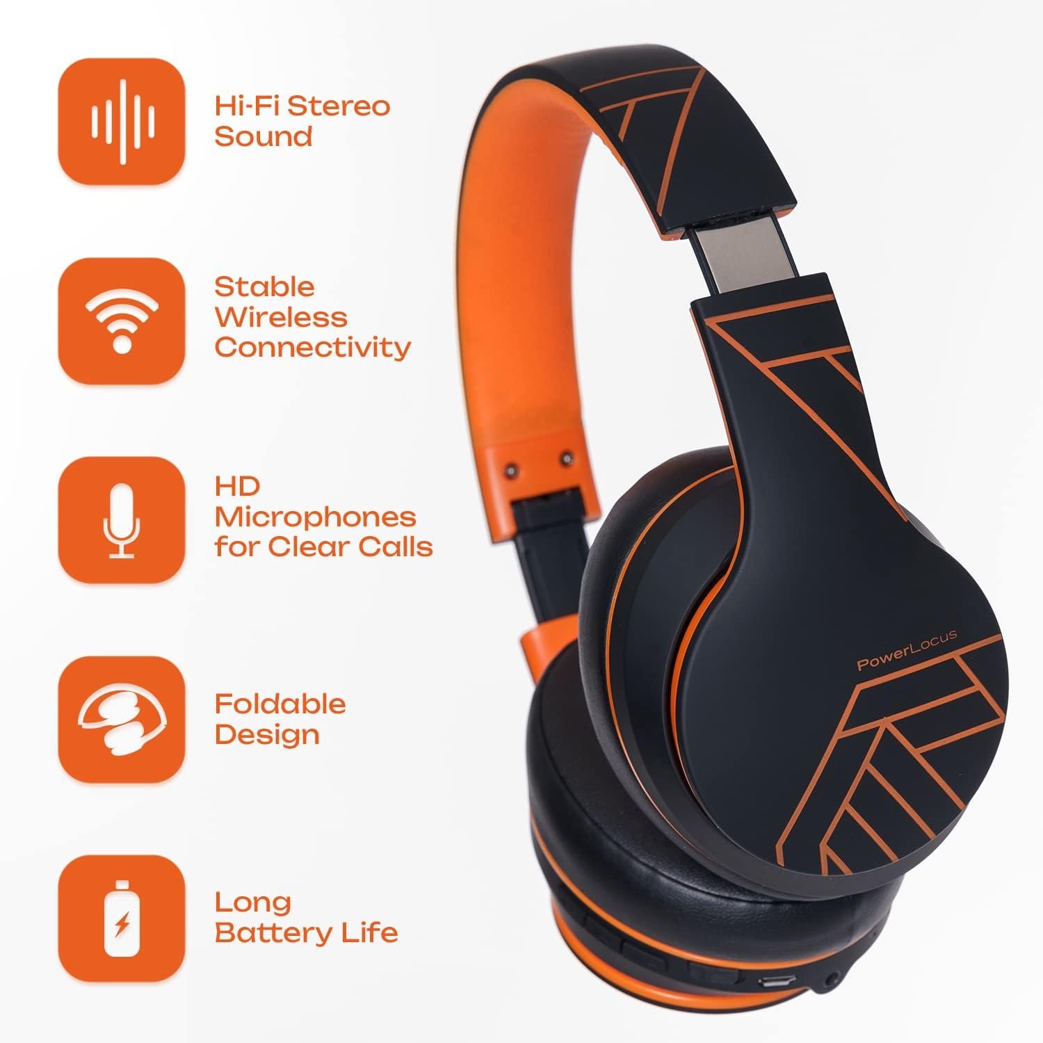 Foldable Wireless Bluetooth Over-Ear Headphones