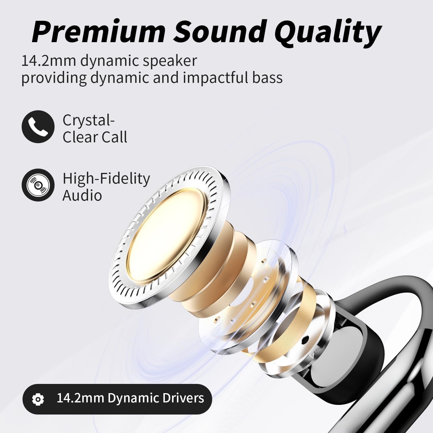 Waterproof design open bluetooth 5.4 earphones