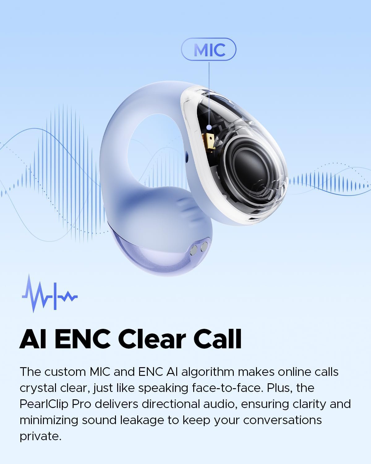 Bluetooth 5.4 Open Ear Clip Wireless Headphones