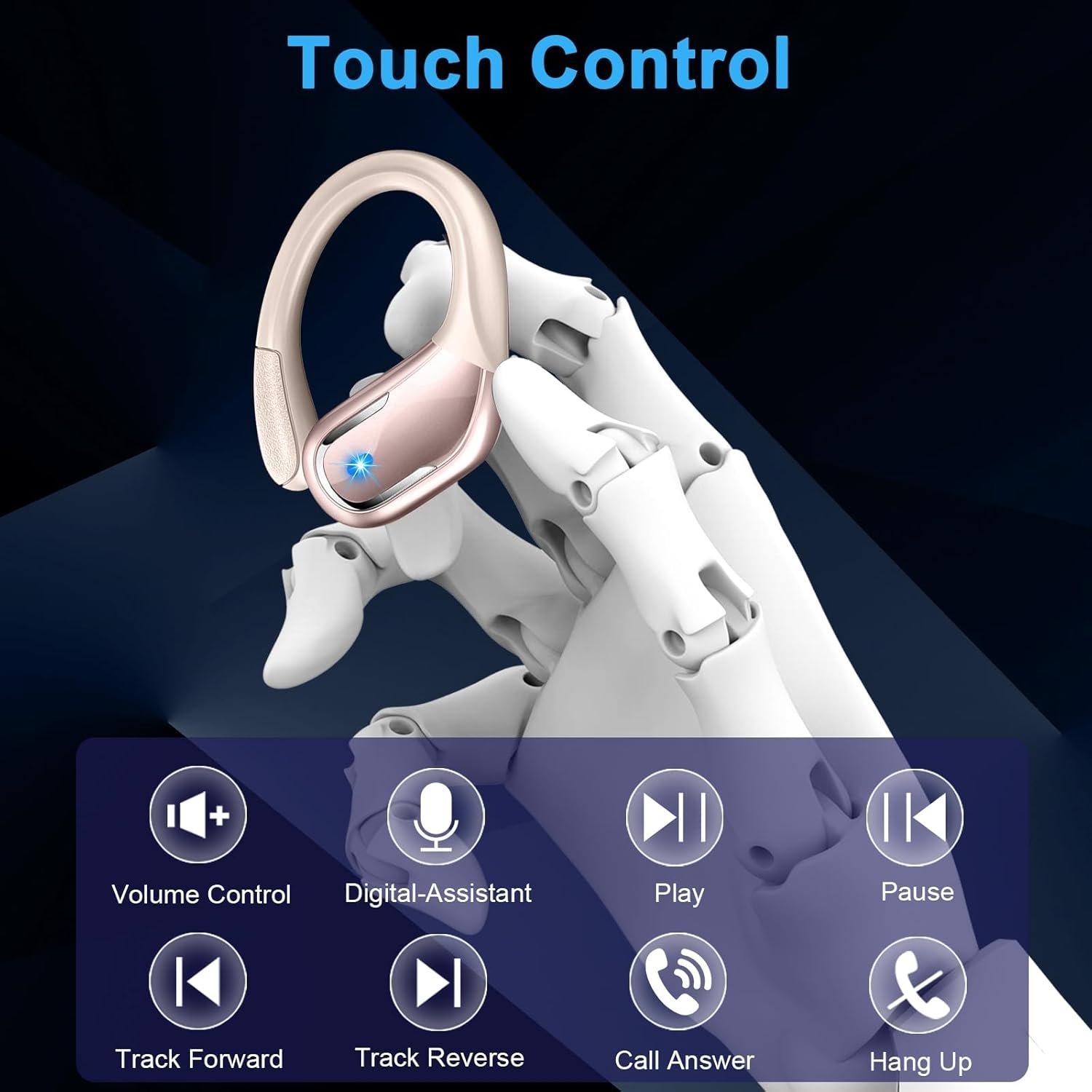 IP7 Waterproof with ENC Noise Cancelling Mic Bluetooth Earbuds