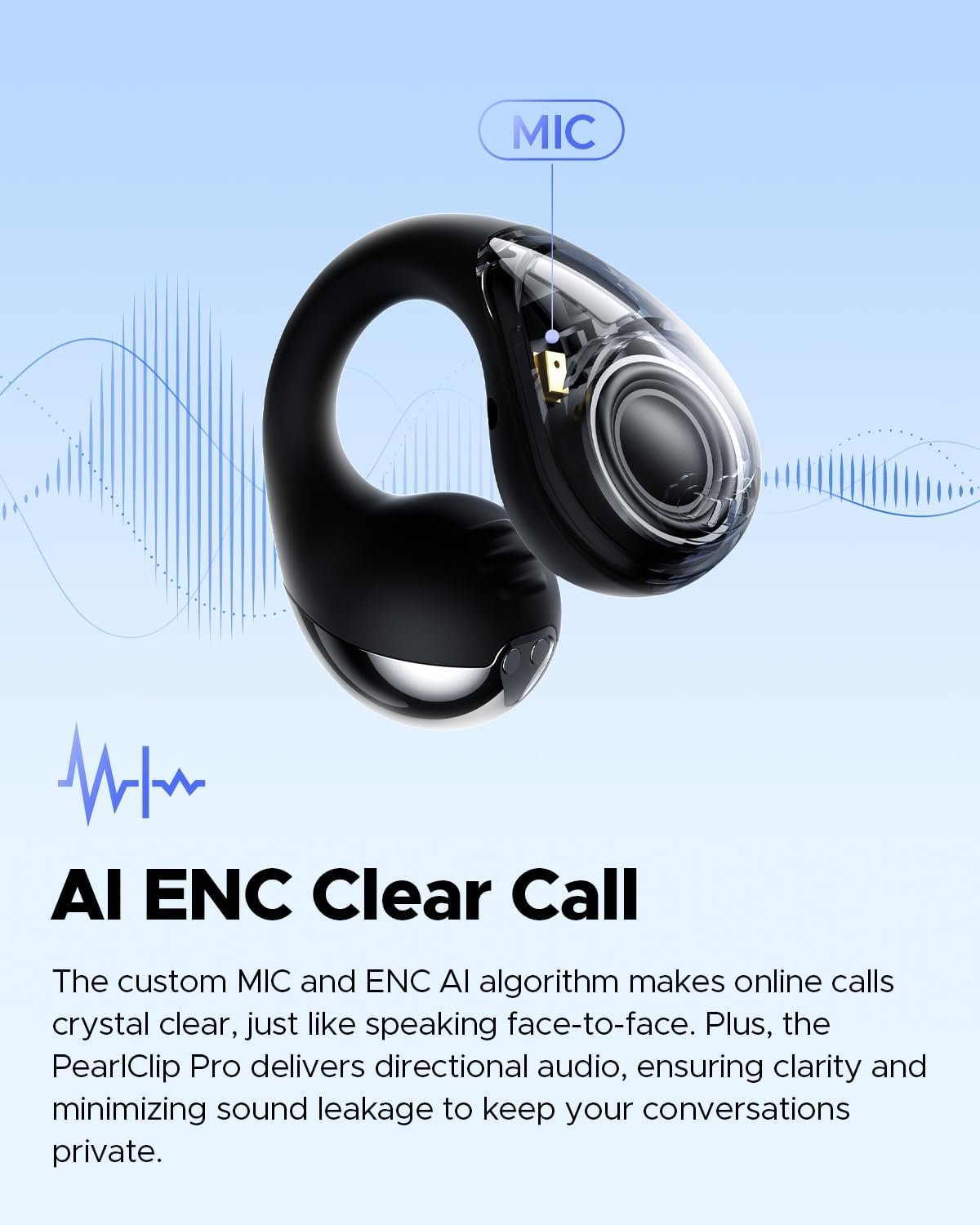 Bluetooth 5.4 Open Ear Clip Wireless Headphones