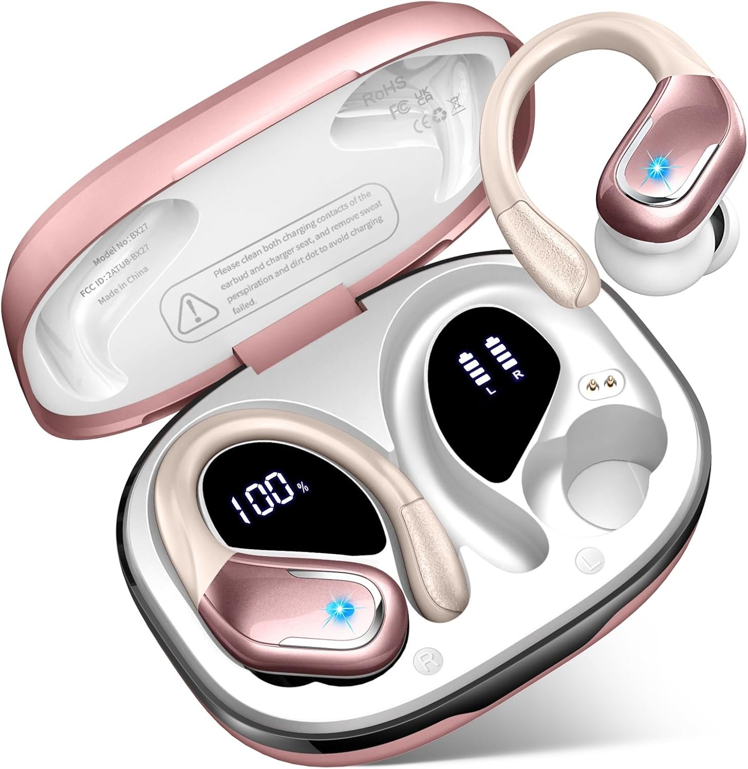 IP7 Waterproof with ENC Noise Cancelling Mic Bluetooth Earbuds