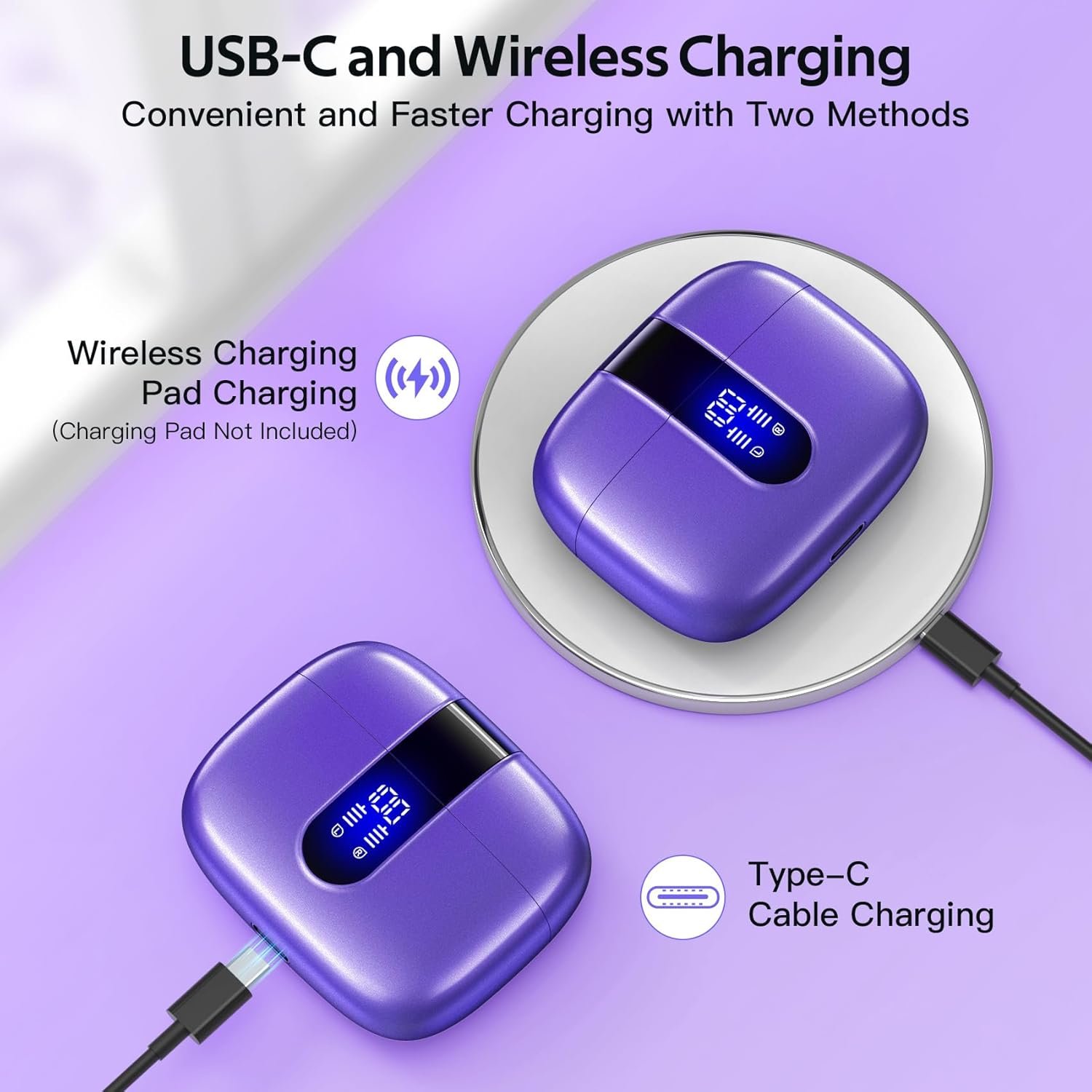 IPX5 Waterproof In-ear Wireless Bluetooth Headphones