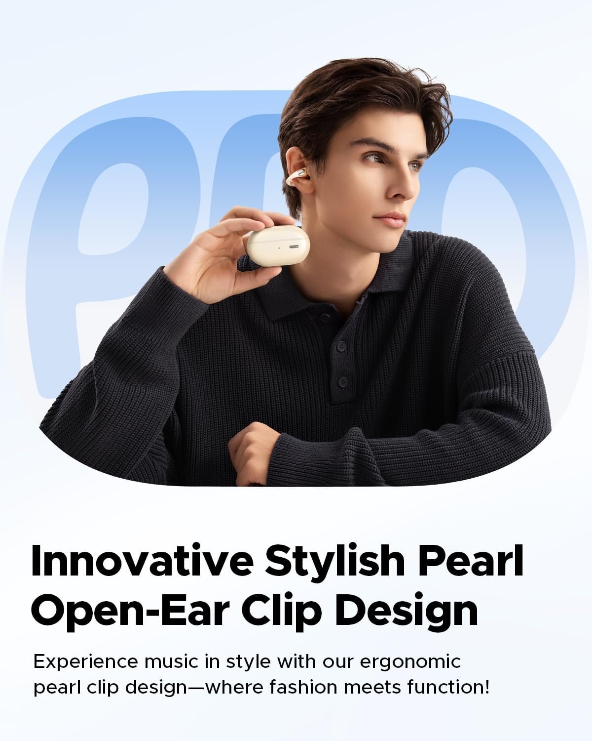 Bluetooth 5.4 Open Ear Clip Wireless Headphones