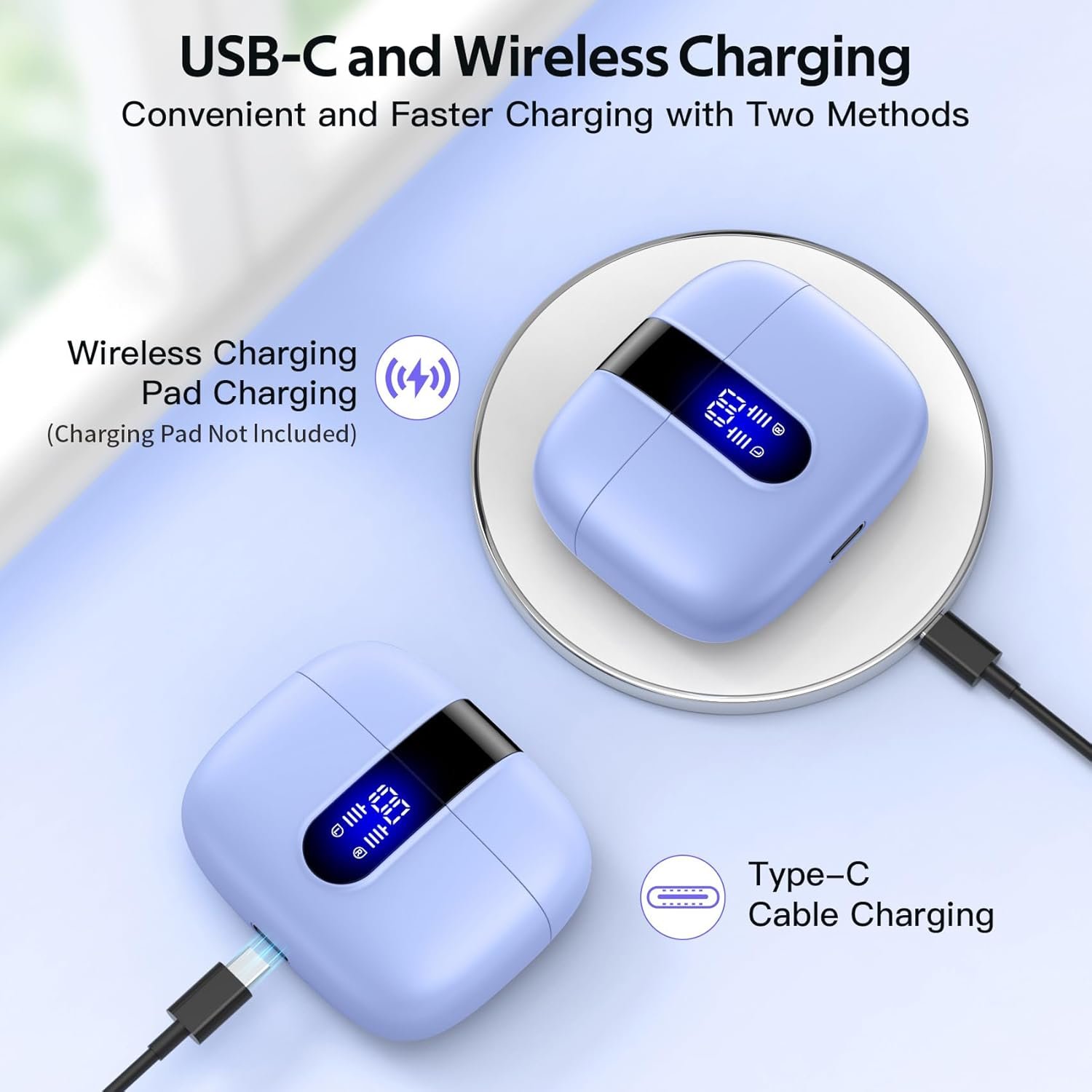 IPX5 Waterproof In-ear Wireless Bluetooth Headphones