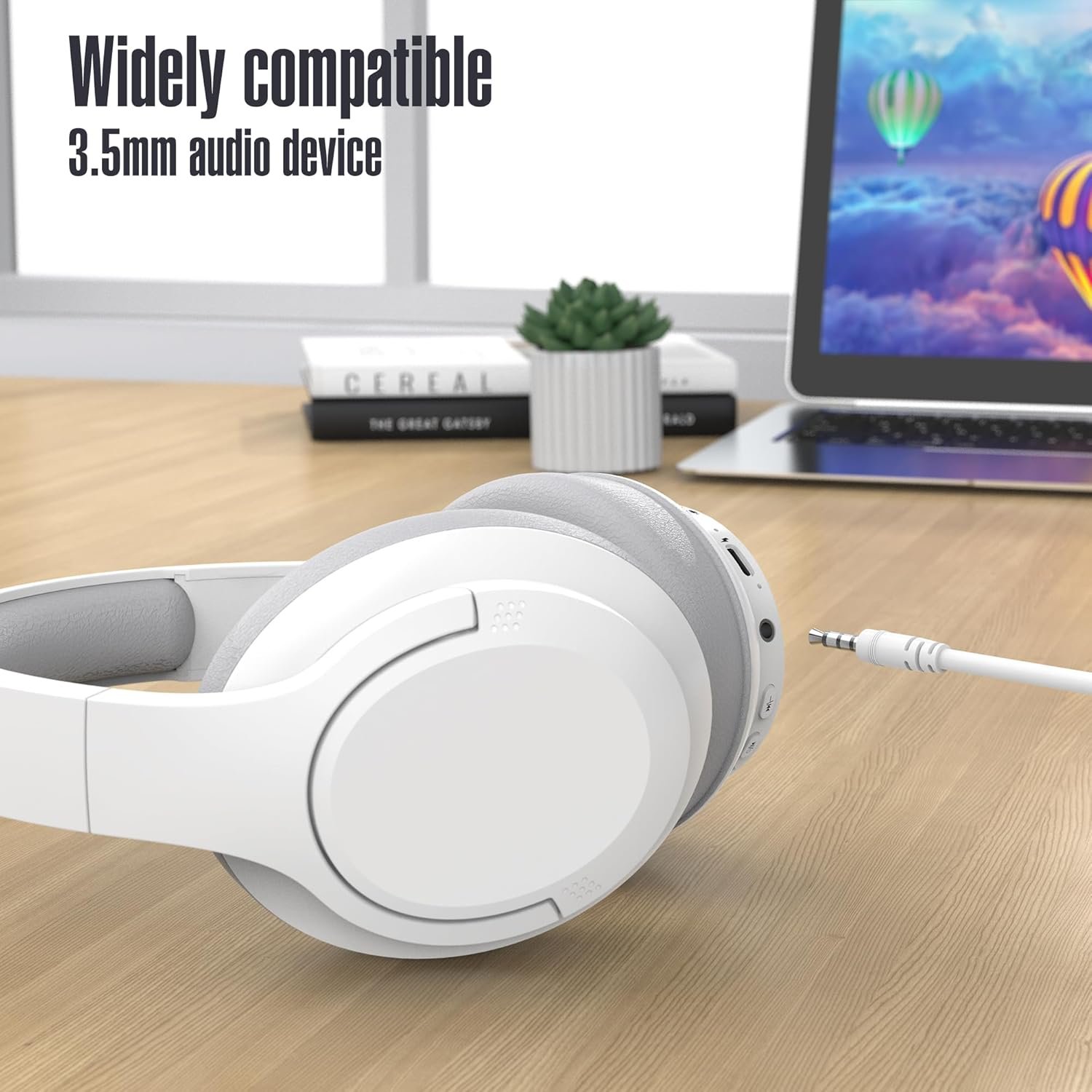 HiFi Stereo Bluetooth Wireless Over-Ear Headphones with Mic