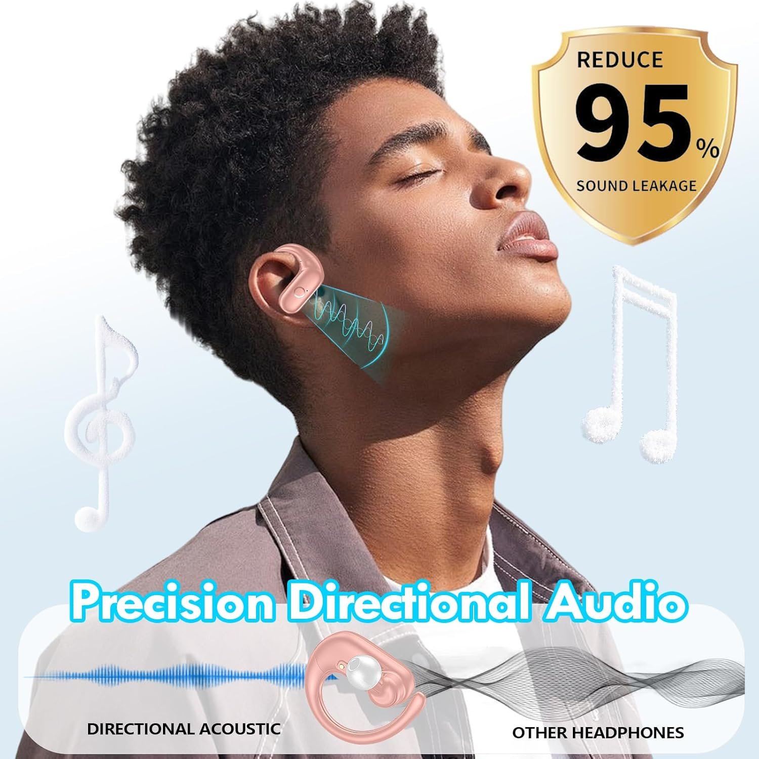 Wireless Bluetooth Over-Ear Headphones with Deep Bass