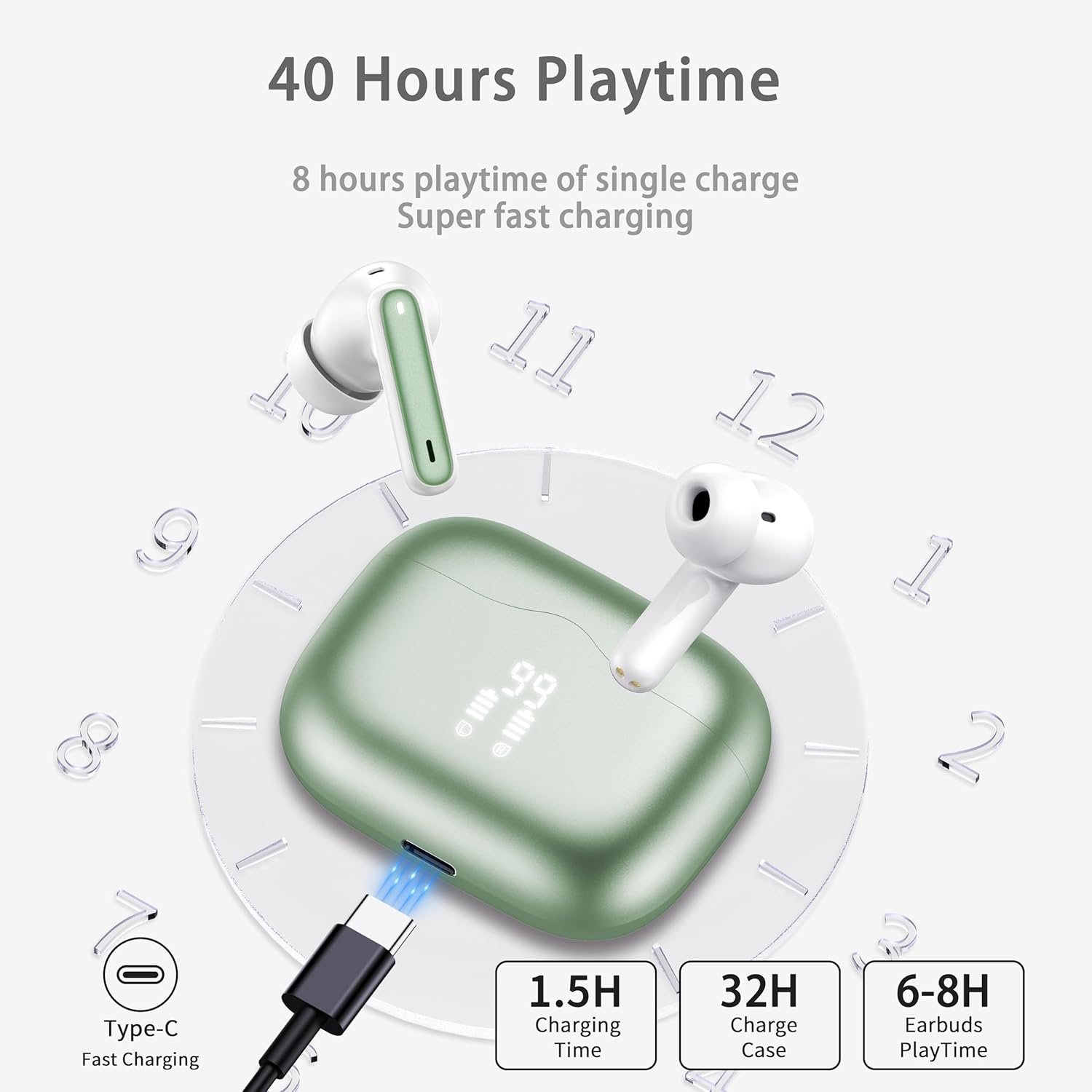 Wireless Bluetooth 5.4 In-ear Headphones