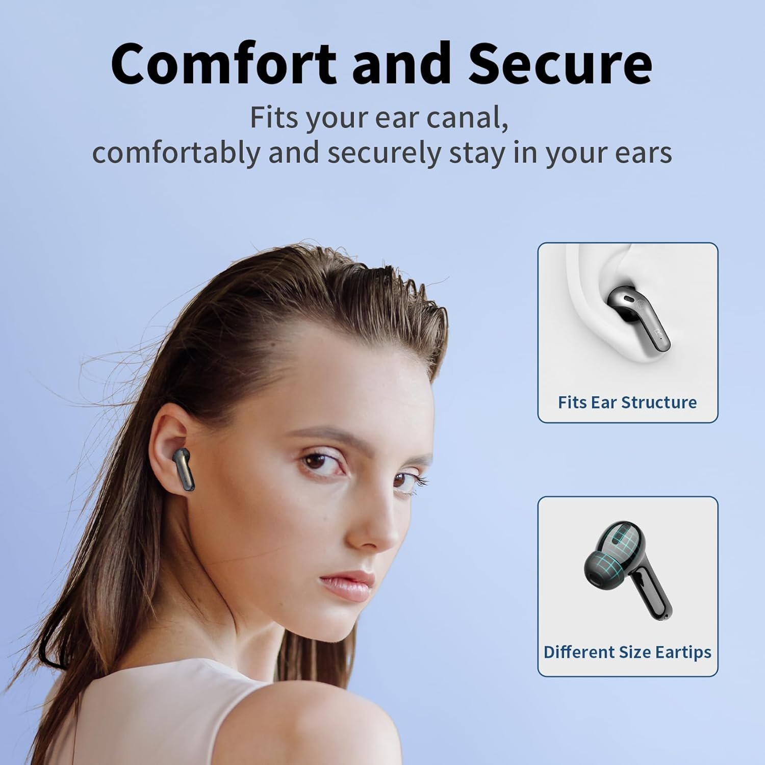IPX5 Waterproof In-ear Wireless Bluetooth Headphones