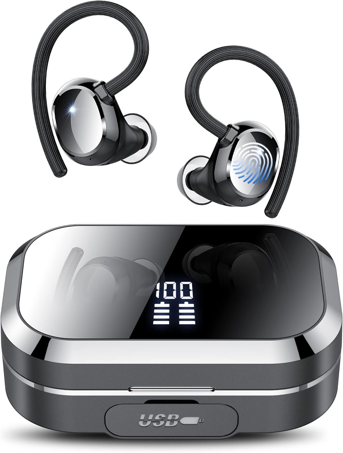 IPX7 Waterproof, Deep Bass 2.0 Bluetooth Earphones Wireless Headphones