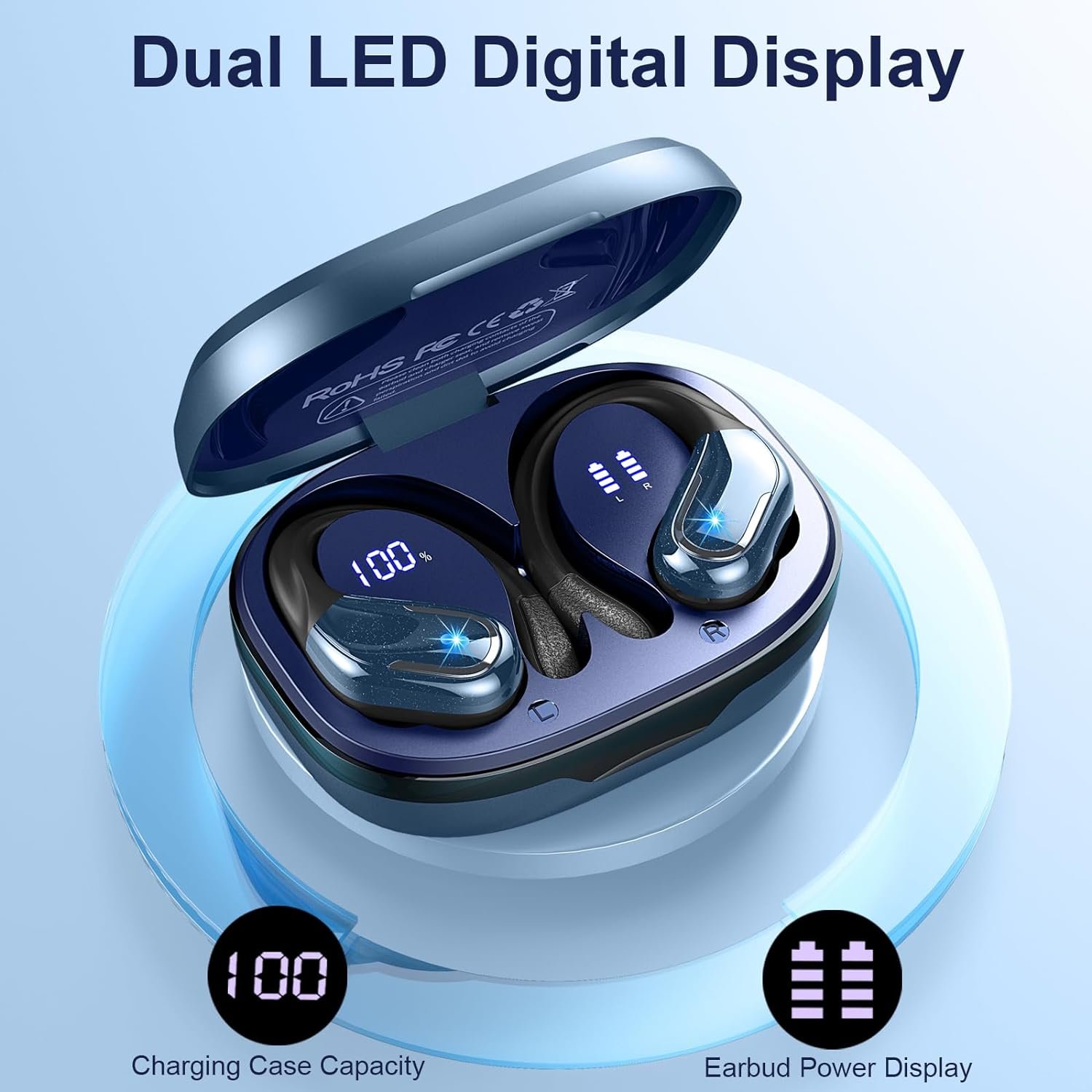 IP7 Waterproof with ENC Noise Cancelling Mic Bluetooth Earbuds