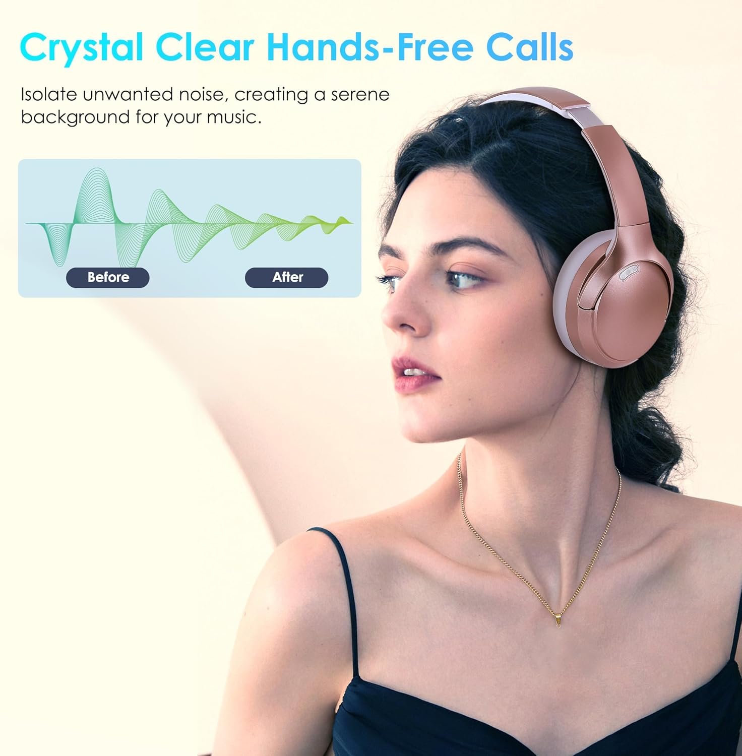 Foldable and lightweight Bluetooth 5.4 Headphones