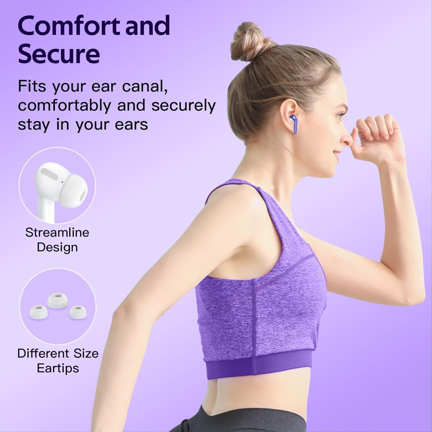 IPX5 Waterproof In-ear Wireless Bluetooth Headphones