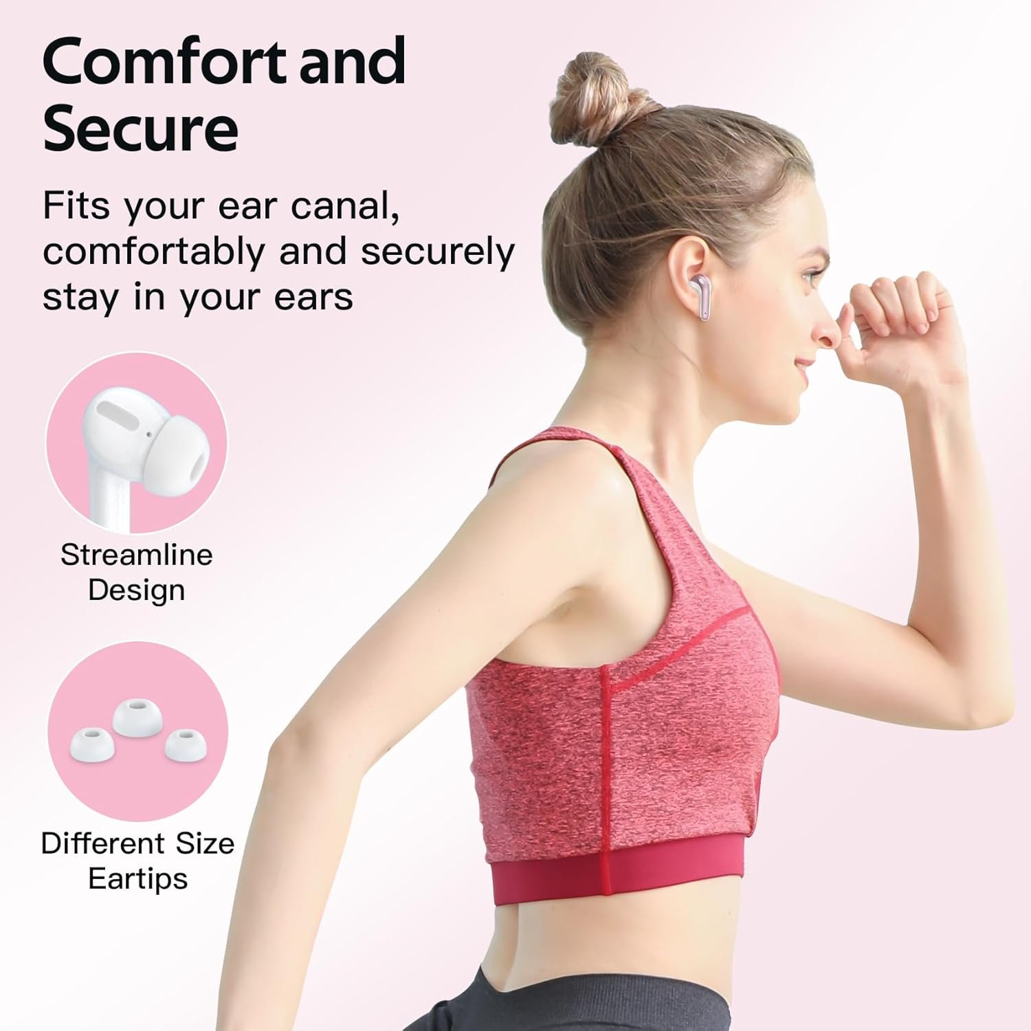 IPX5 Waterproof In-ear Wireless Bluetooth Headphones