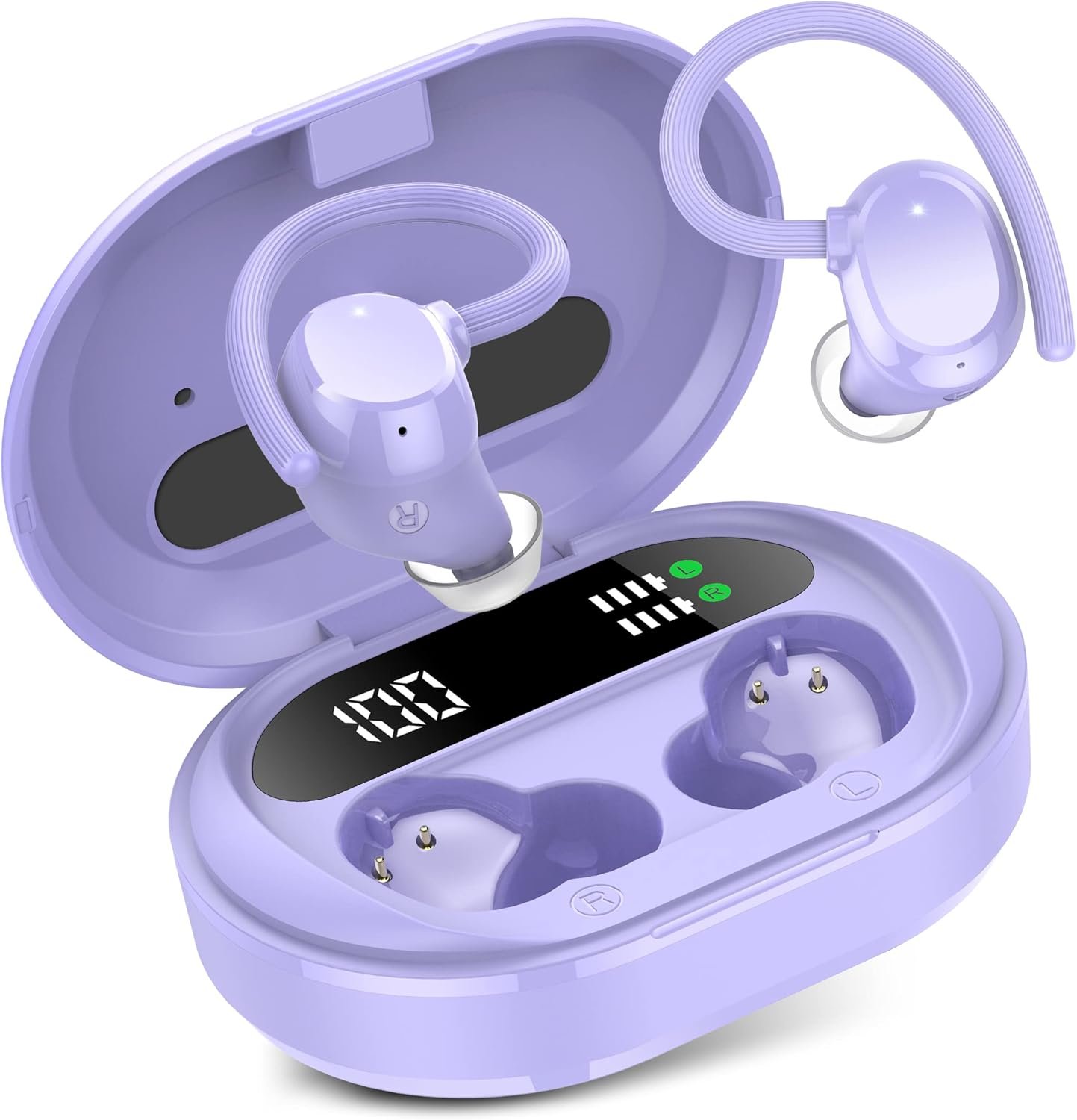 HiFi Stereo Bluetooth 5.3 In-ear Running Headphones with Earhook