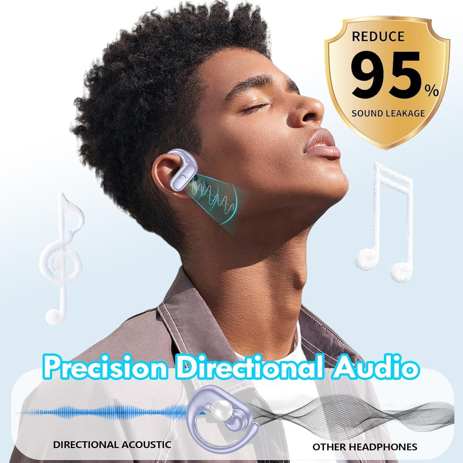 Wireless Bluetooth Over-Ear Headphones with Deep Bass