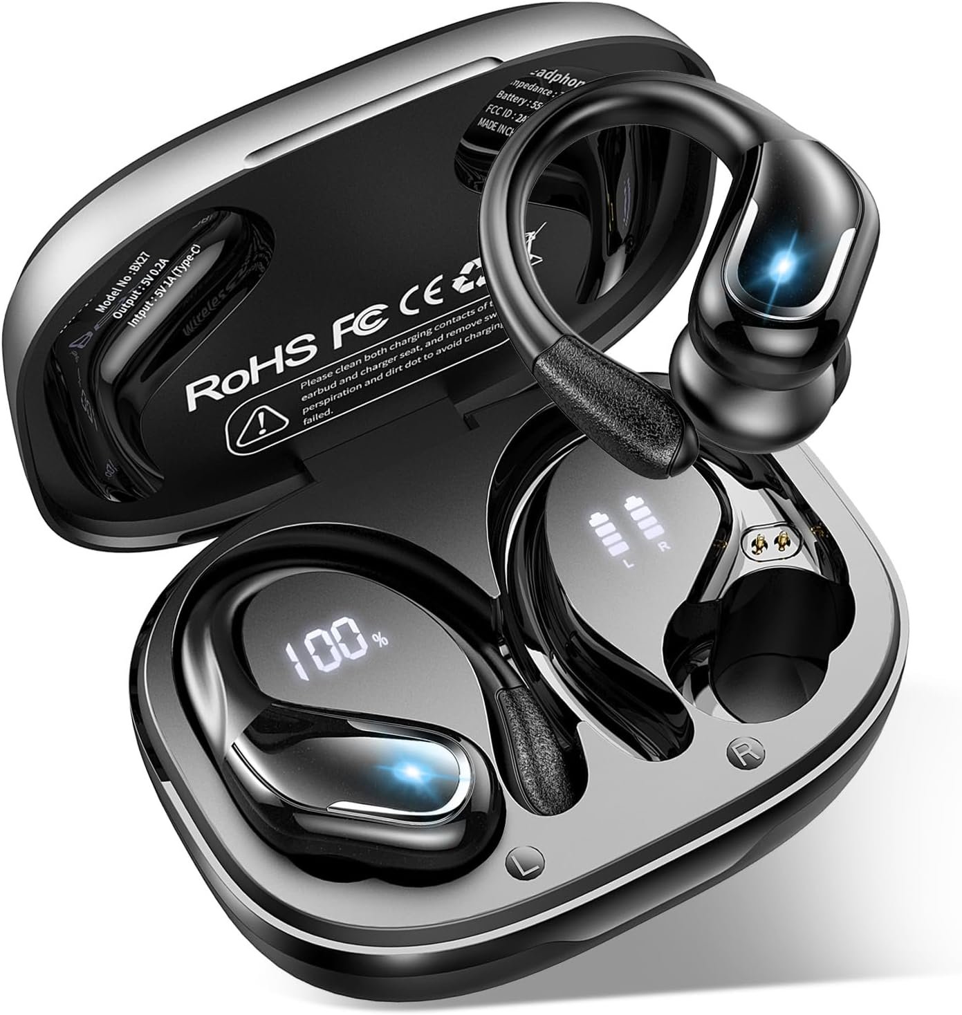 IP7 Waterproof with ENC Noise Cancelling Mic Bluetooth Earbuds