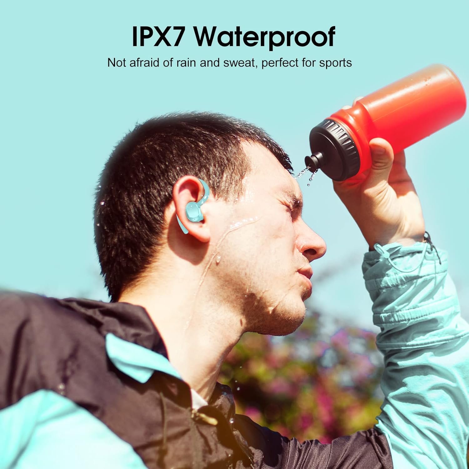 HiFi Stereo Bluetooth 5.3 In-ear Running Headphones with Earhook