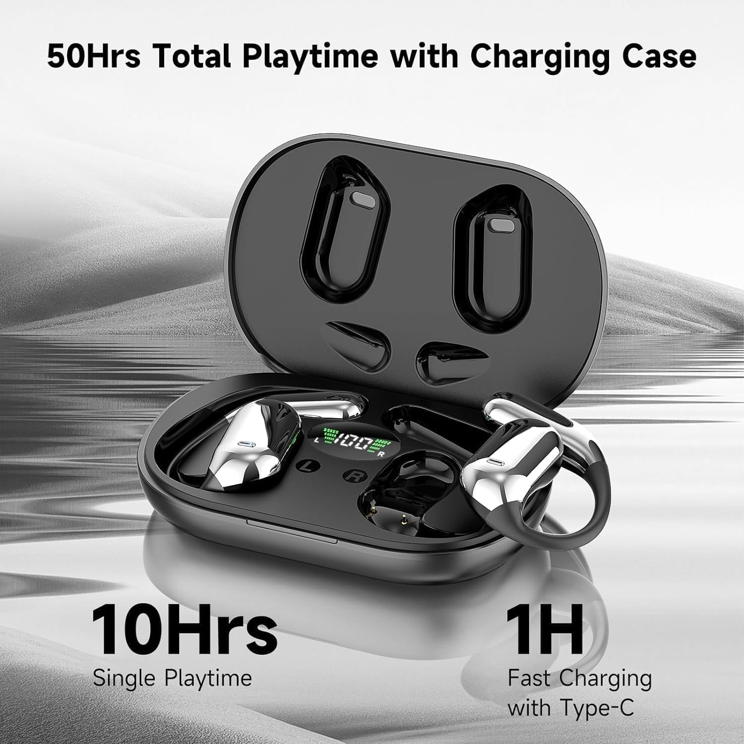 Waterproof design open bluetooth 5.4 earphones