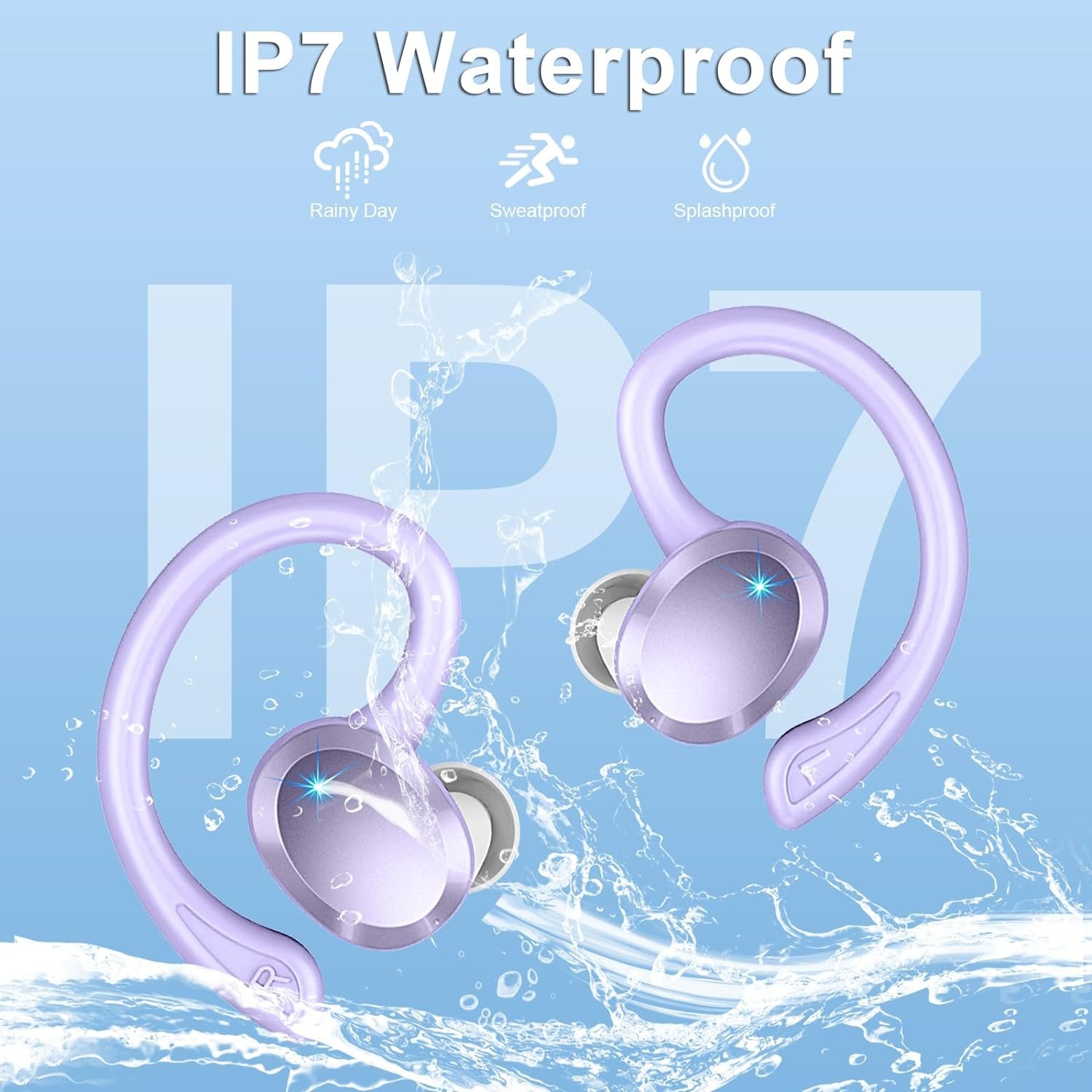 IP7 Waterproof with ENC Noise Cancelling Mic Bluetooth Earbuds