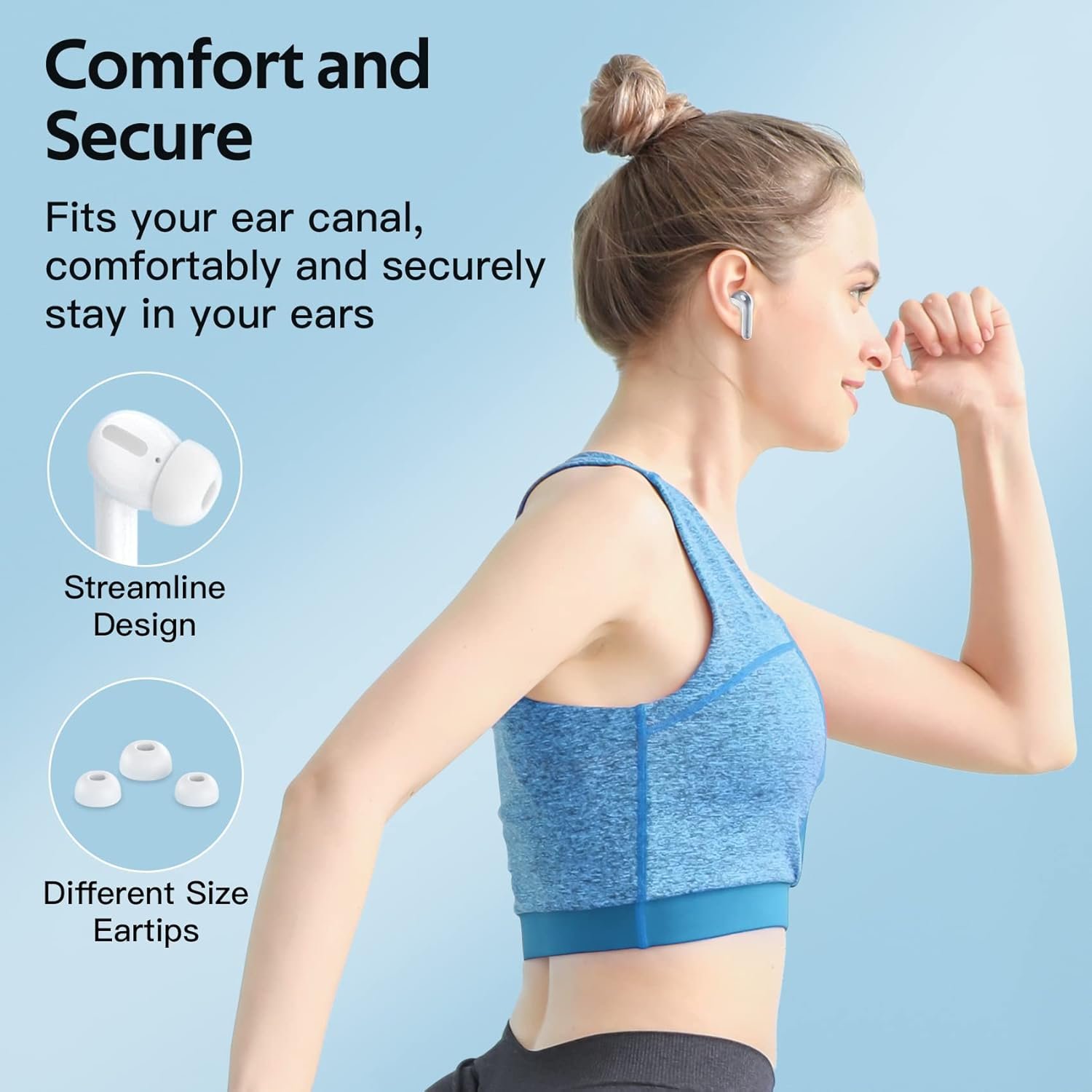 IPX5 Waterproof In-ear Wireless Bluetooth Headphones