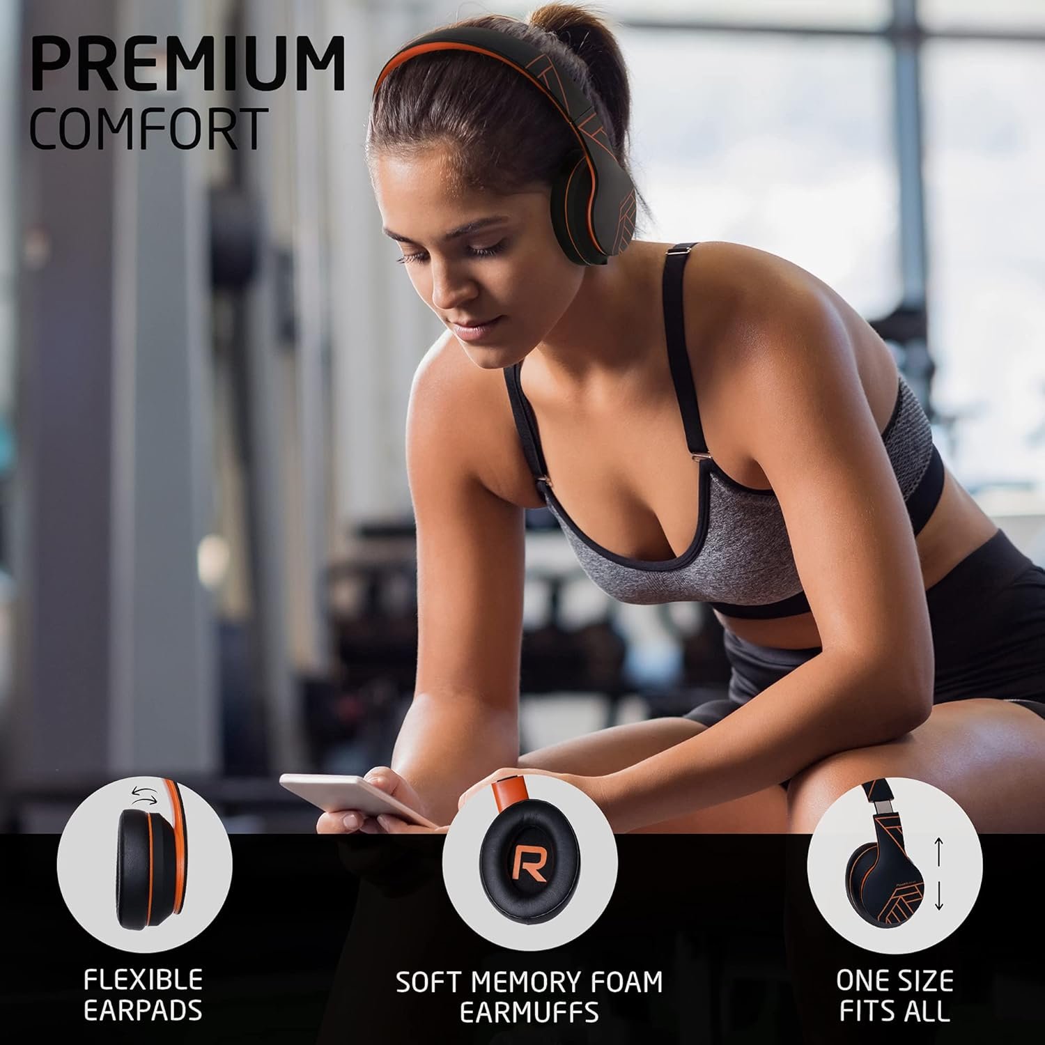 Foldable Wireless Bluetooth Over-Ear Headphones