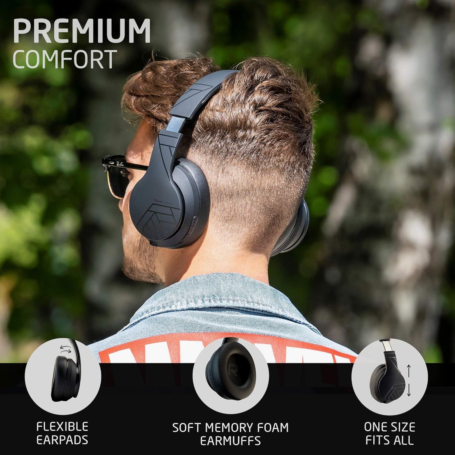 Foldable Wireless Bluetooth Over-Ear Headphones