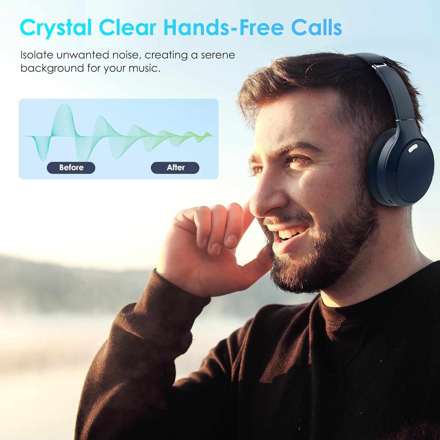 Foldable and lightweight Bluetooth 5.4 Headphones