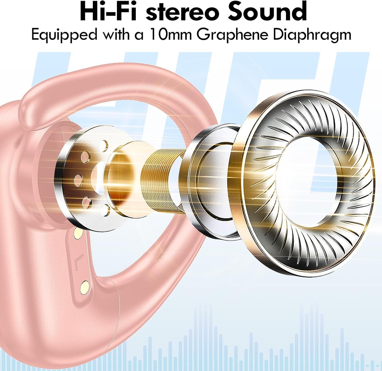 Wireless Bluetooth Over-Ear Headphones with Deep Bass