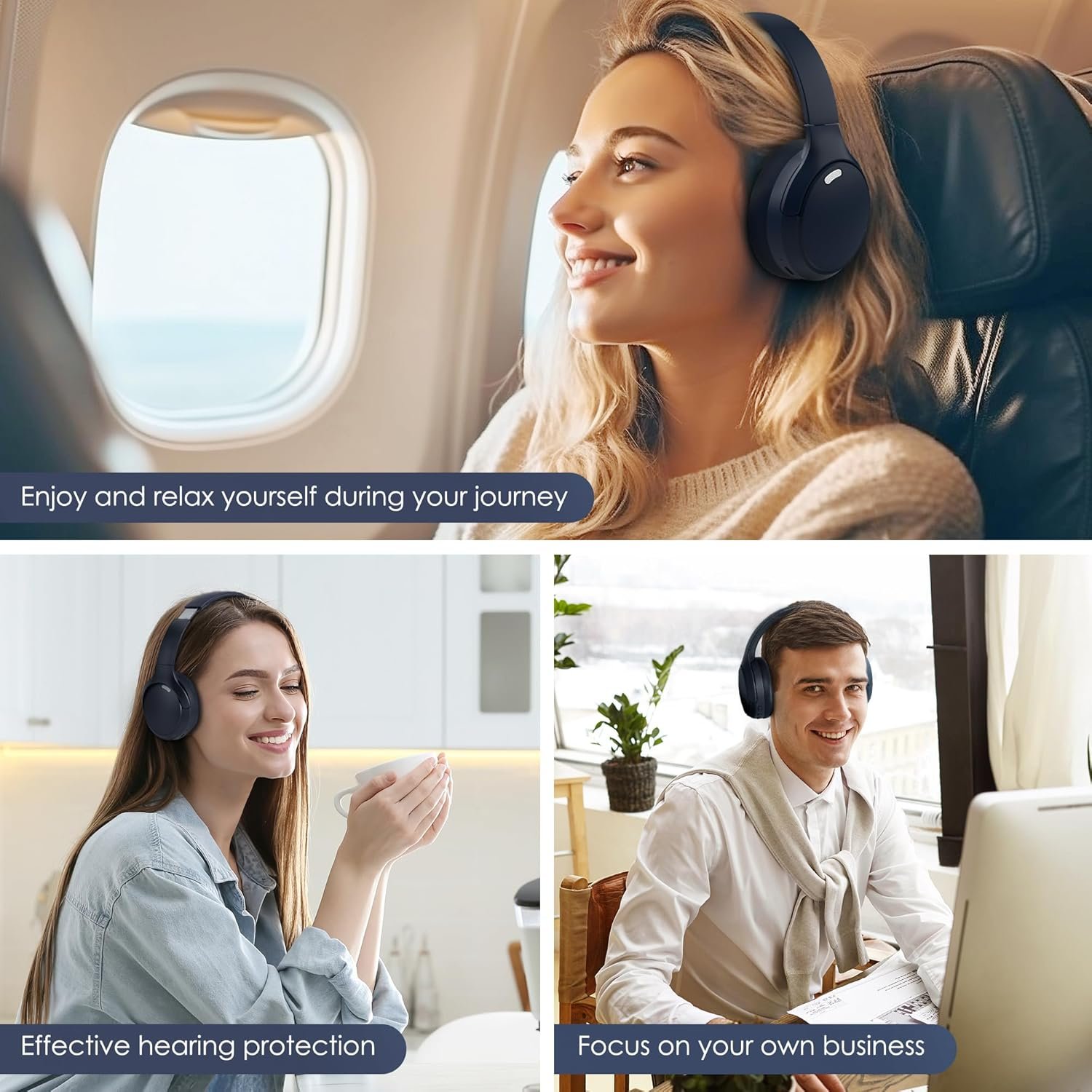 Foldable and lightweight Bluetooth 5.4 Headphones