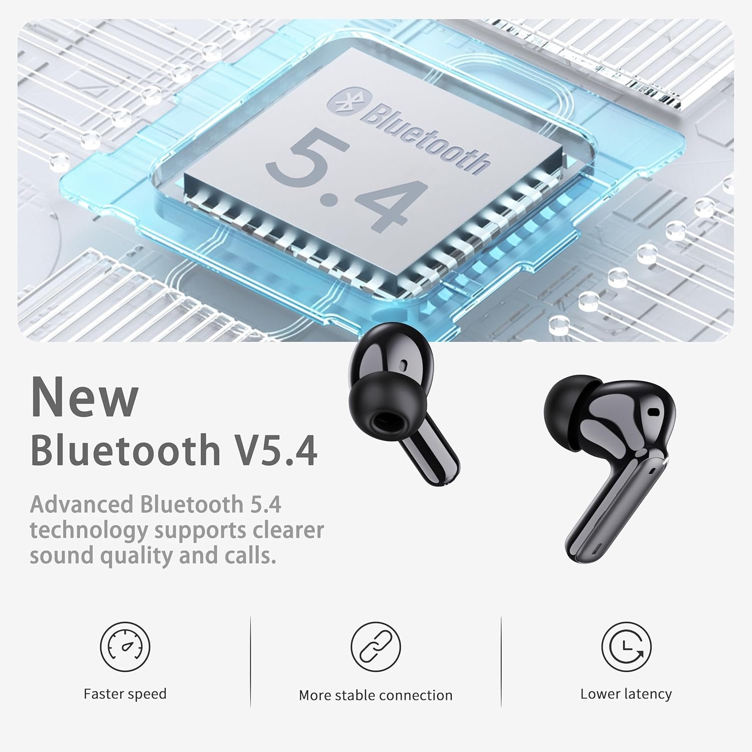 Wireless Bluetooth 5.4 In-ear Headphones