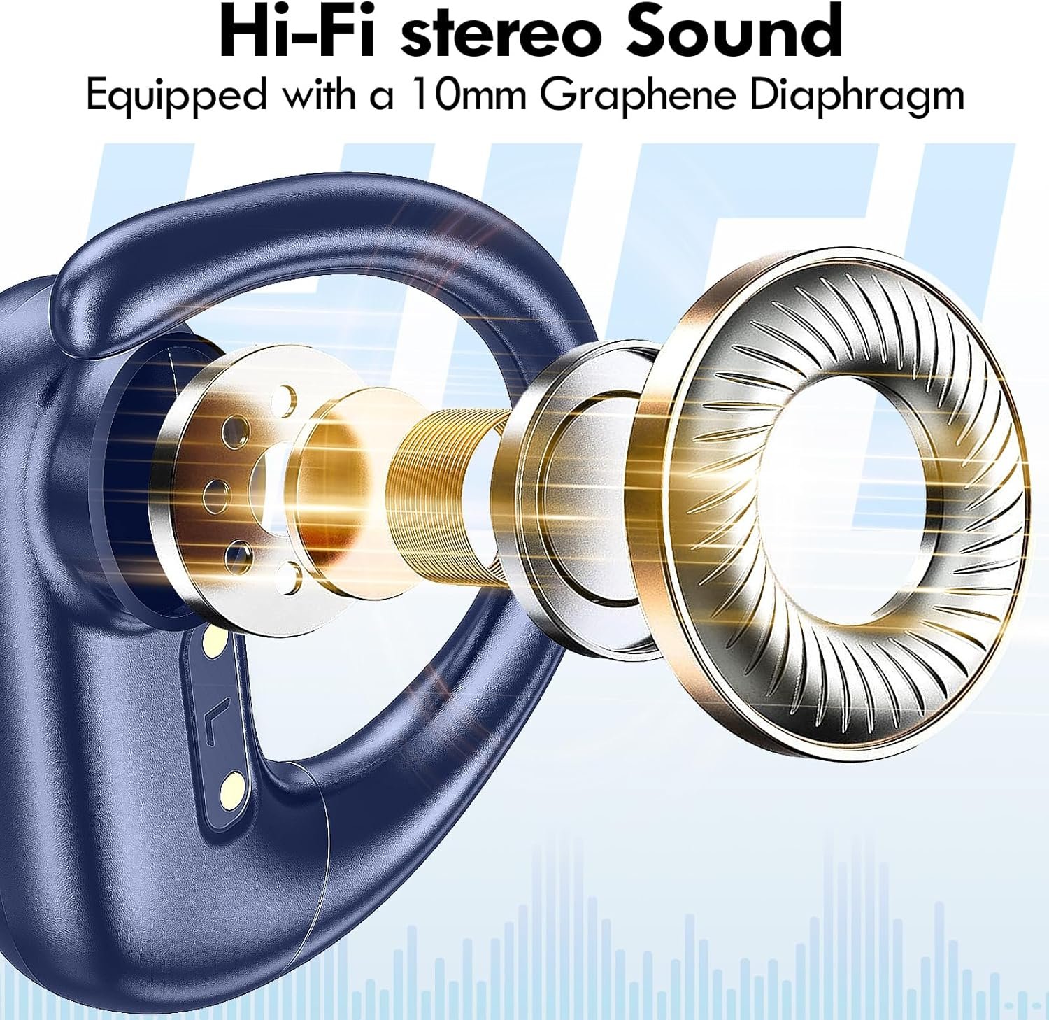 Wireless Bluetooth Over-Ear Headphones with Deep Bass