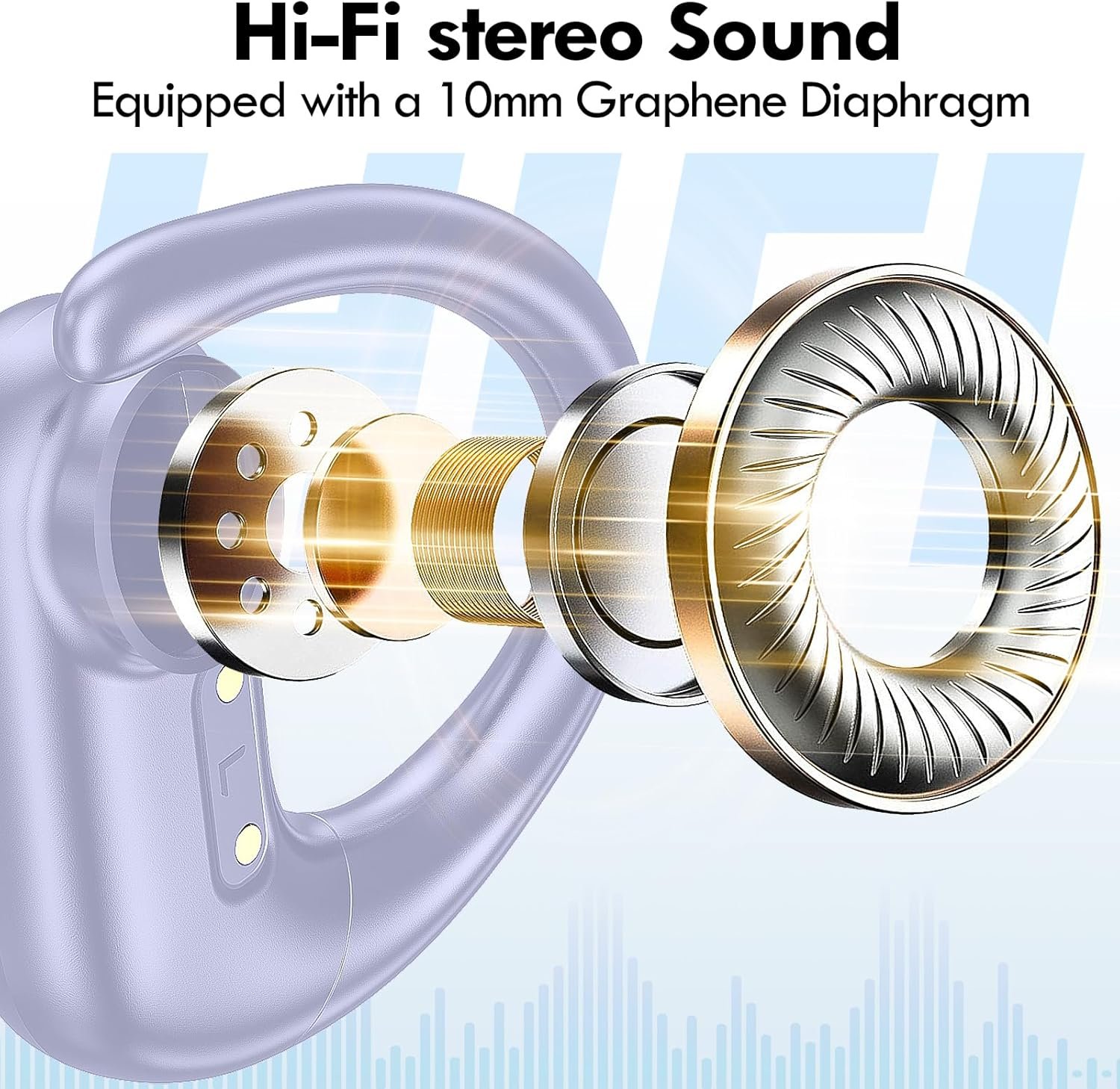 Wireless Bluetooth Over-Ear Headphones with Deep Bass