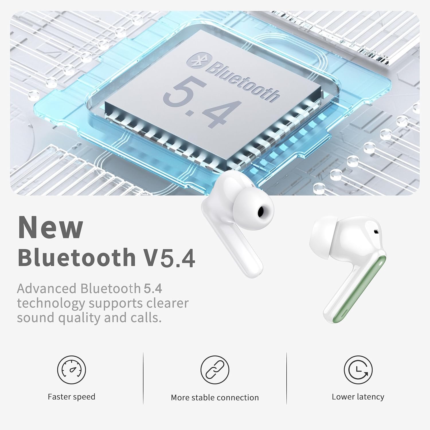 Wireless Bluetooth 5.4 In-ear Headphones