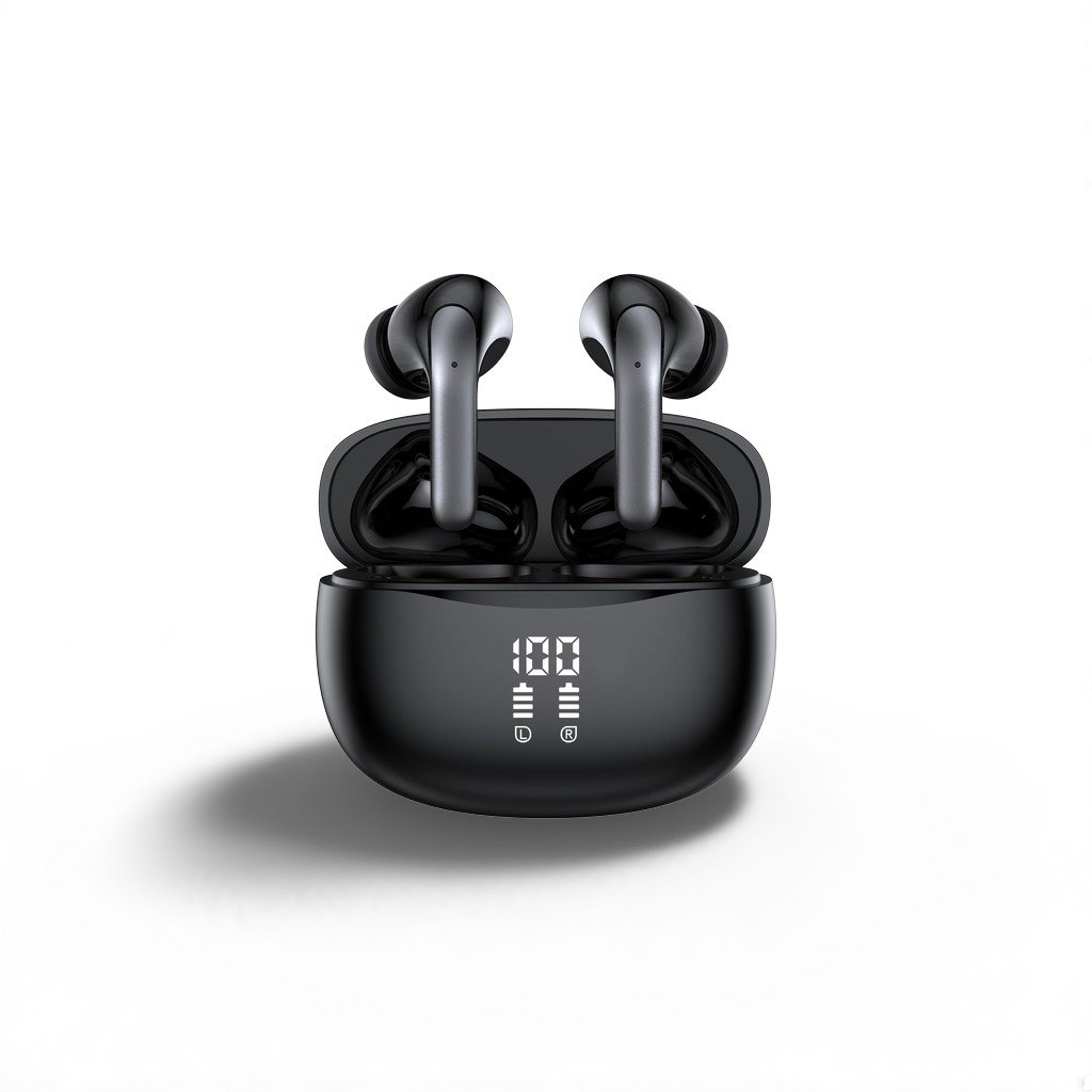 Bluetooth 5.3 Waterproof Wireless Earphones with LED Display Charging Case