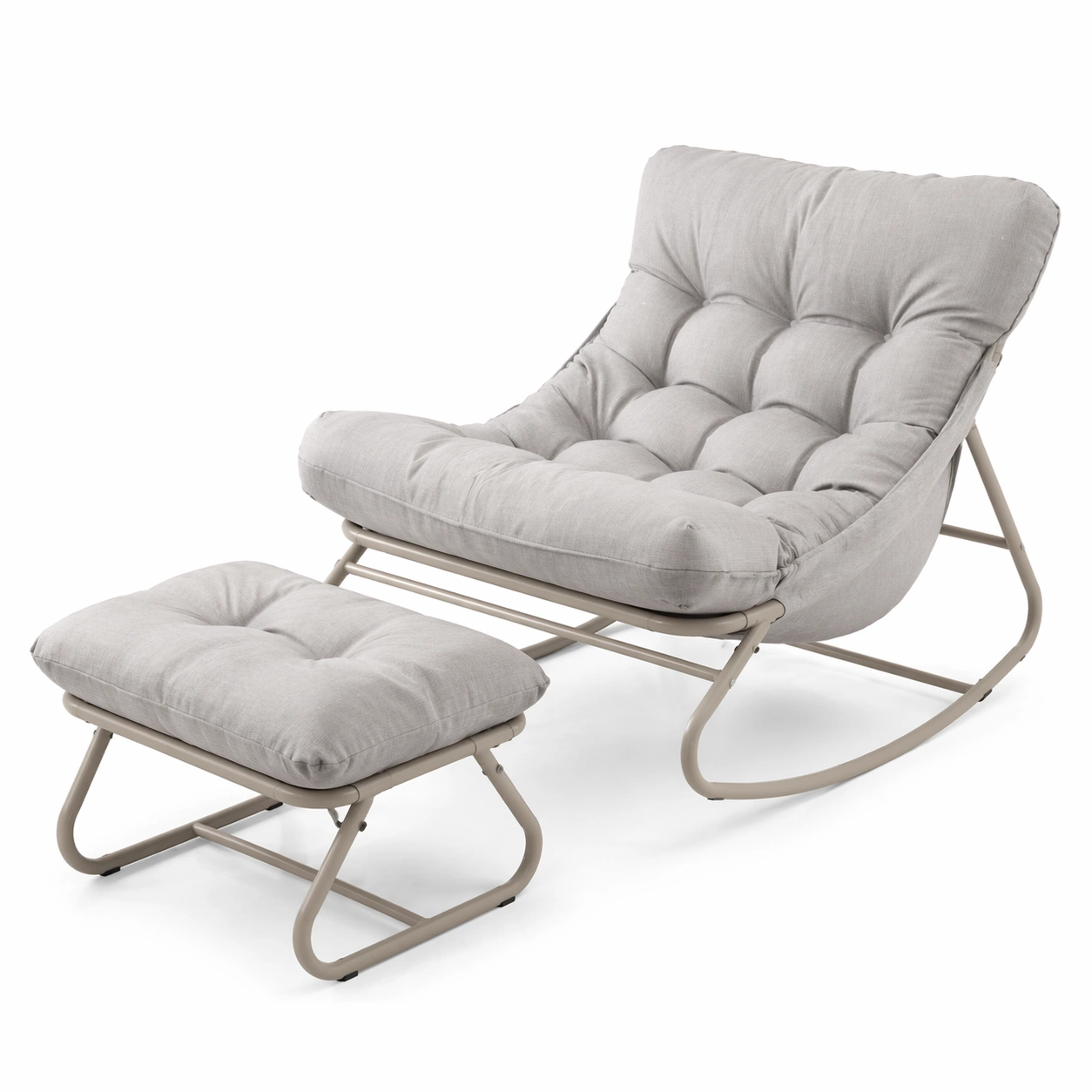 Polstersessel mit Fusshocker-Lervino