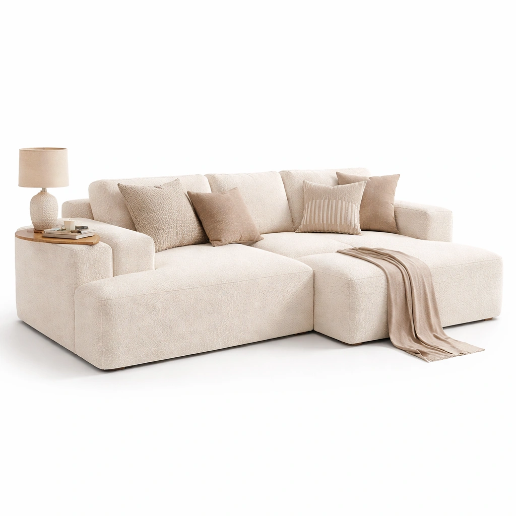 Grosses Ecksofa mit breiter Liegeflaeche-Lervino