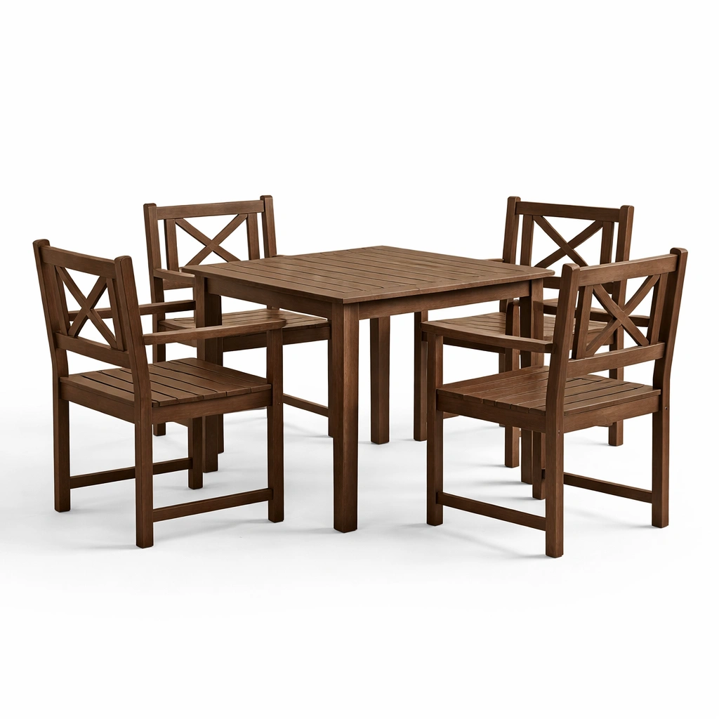 Gartentisch mit Stuehlen Set-Lervino