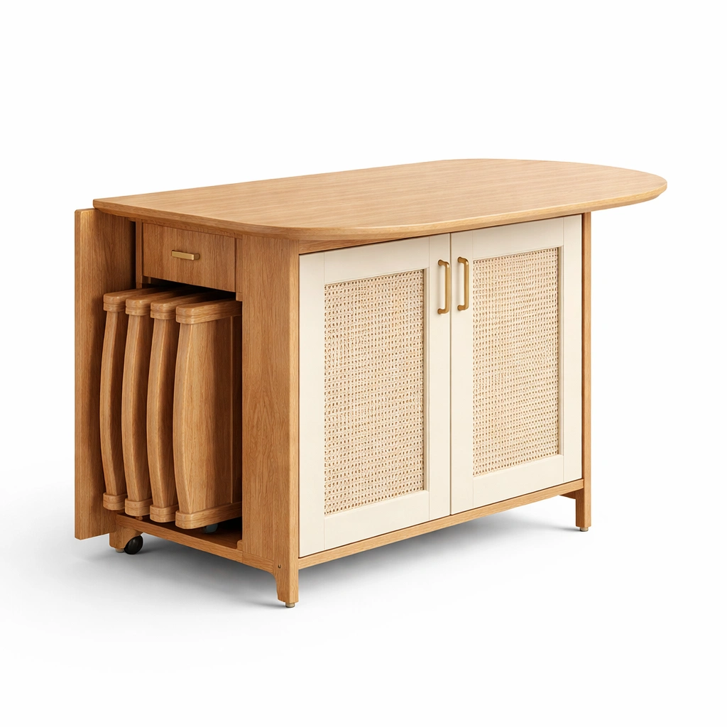 Ausziehbarer Tisch mit Stauraum-Lervino