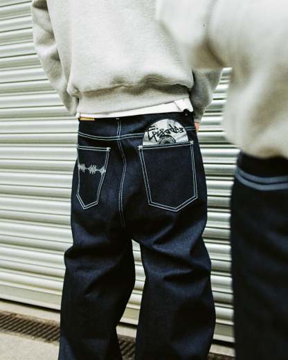 DISC RAW DENIM JEANS