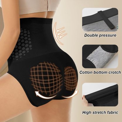 Womens Tummy Control Shapewear Thermogenic Fat Burning Sculpting Shorts High Waisted Seamless Shaping Underwear